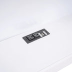 Lit de repos double avec lit gigogne, armoires de rangement et ports USB, blanc