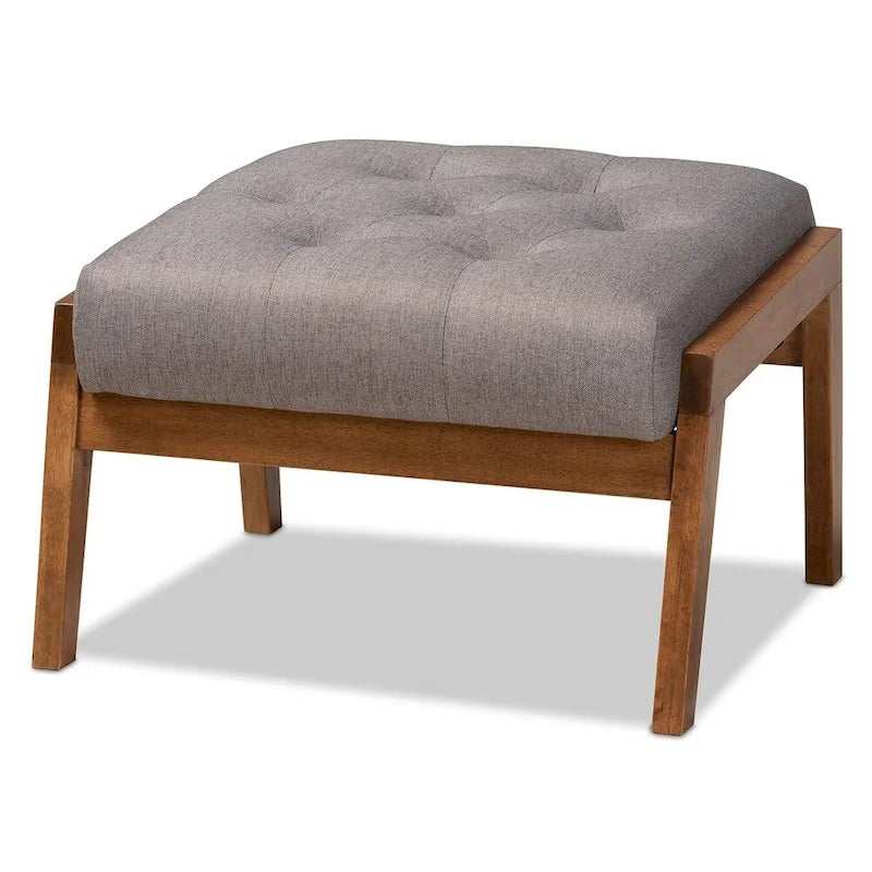 Repose-pieds rembourré Baktsjaur Mid-century Modern
