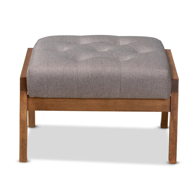 Repose-pieds rembourré Baktsjaur Mid-century Modern