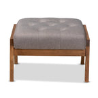 Repose-pieds rembourré Baktsjaur Mid-century Modern