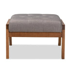 Repose-pieds rembourré Baktsjaur Mid-century Modern