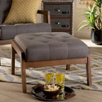 Repose-pieds rembourré Baktsjaur Mid-century Modern