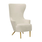 Fauteuil d'appoint en velours Julia Wingback