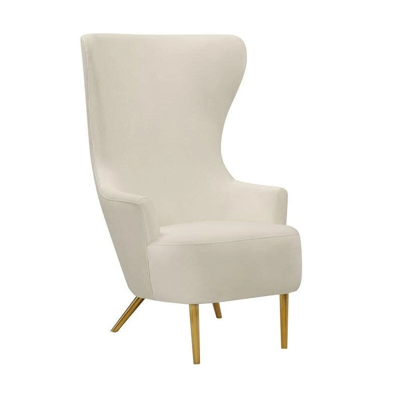 Fauteuil d'appoint en velours Julia Wingback