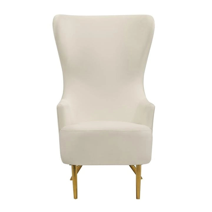 Fauteuil d'appoint en velours Julia Wingback