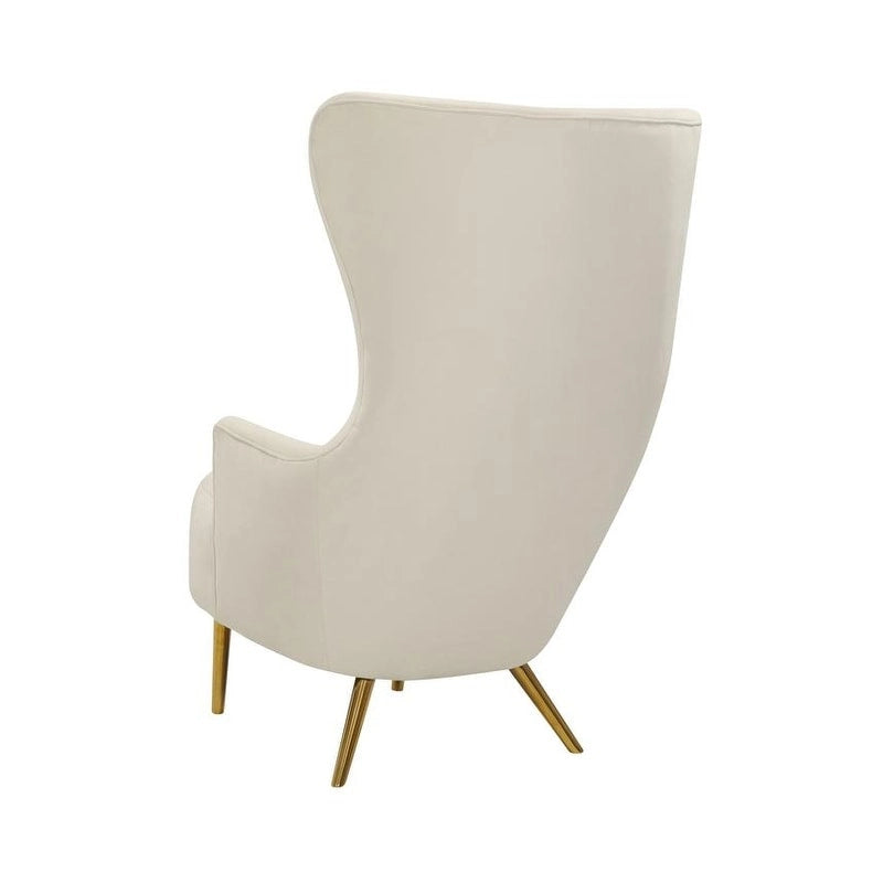 Fauteuil d'appoint en velours Julia Wingback