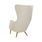 Fauteuil d'appoint en velours Julia Wingback