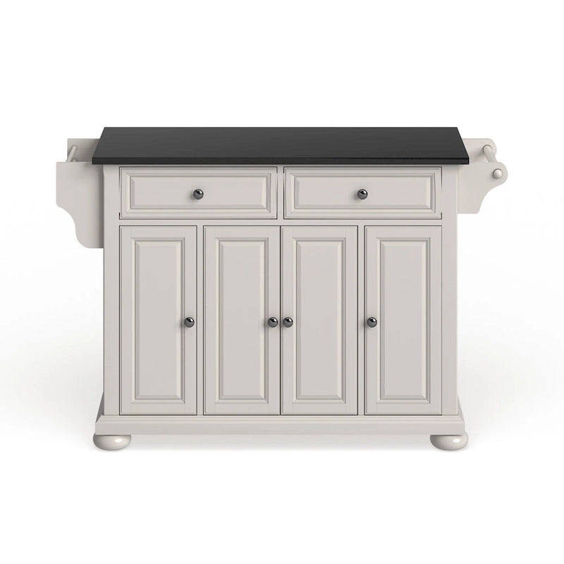 Îlot/Chariot de cuisine pleine grandeur avec dessus en granit Crosley Alexandria - 18p x 51.5L x 34H