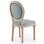 Chaises de salle à manger et d'appoint rembourrées CO-Z Louis XVI, lot de 2