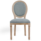 Chaises de salle à manger et d'appoint rembourrées CO-Z Louis XVI, lot de 2