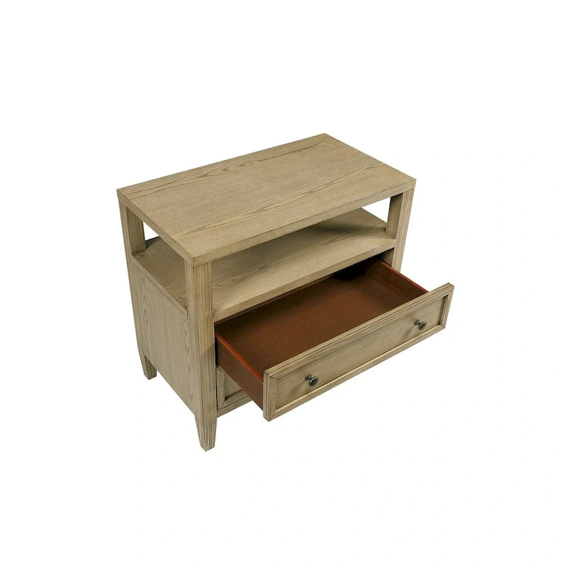 Ensemble de chambre à coucher Newell 6 pièces avec lit à baldaquin et plateforme, rembourré, brun clair