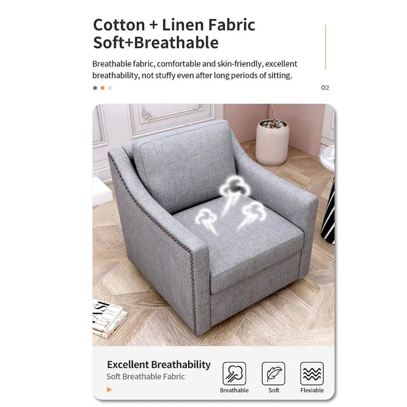 Fauteuil pivotant à 360 degrés