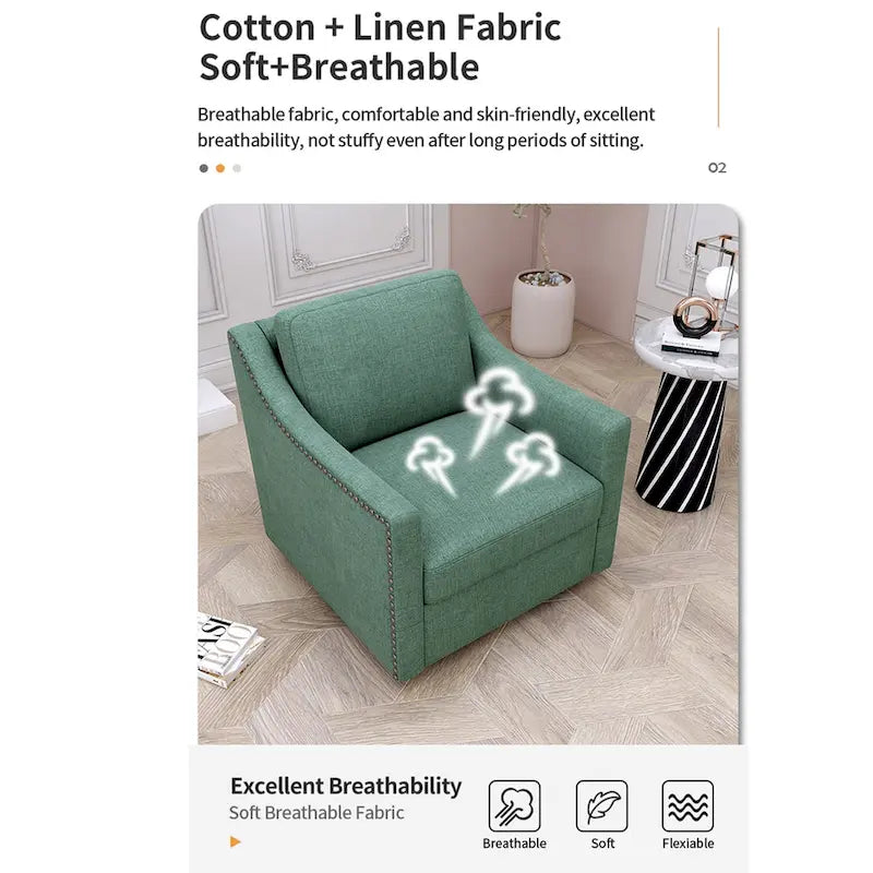 Fauteuil pivotant à 360 degrés
