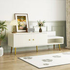 Banc de rangement pour chaussures moderne avec compartiment caché et coussin rembourré