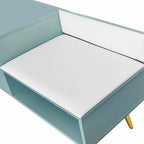Banc de rangement pour chaussures moderne avec compartiment caché et coussin rembourré