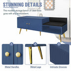 Banc de rangement pour chaussures moderne avec compartiment caché et coussin rembourré