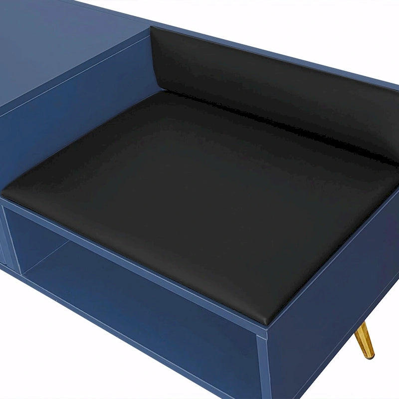 Banc de rangement pour chaussures moderne avec compartiment caché et coussin rembourré