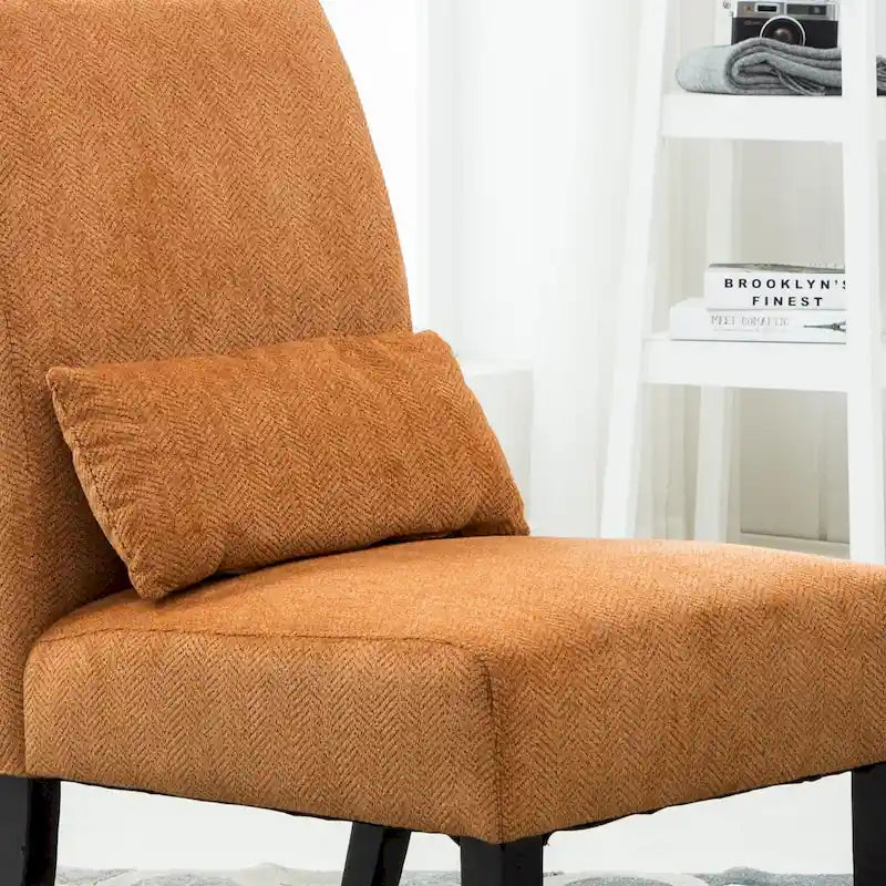 Fauteuil d'appoint sans accoudoirs avec coussin