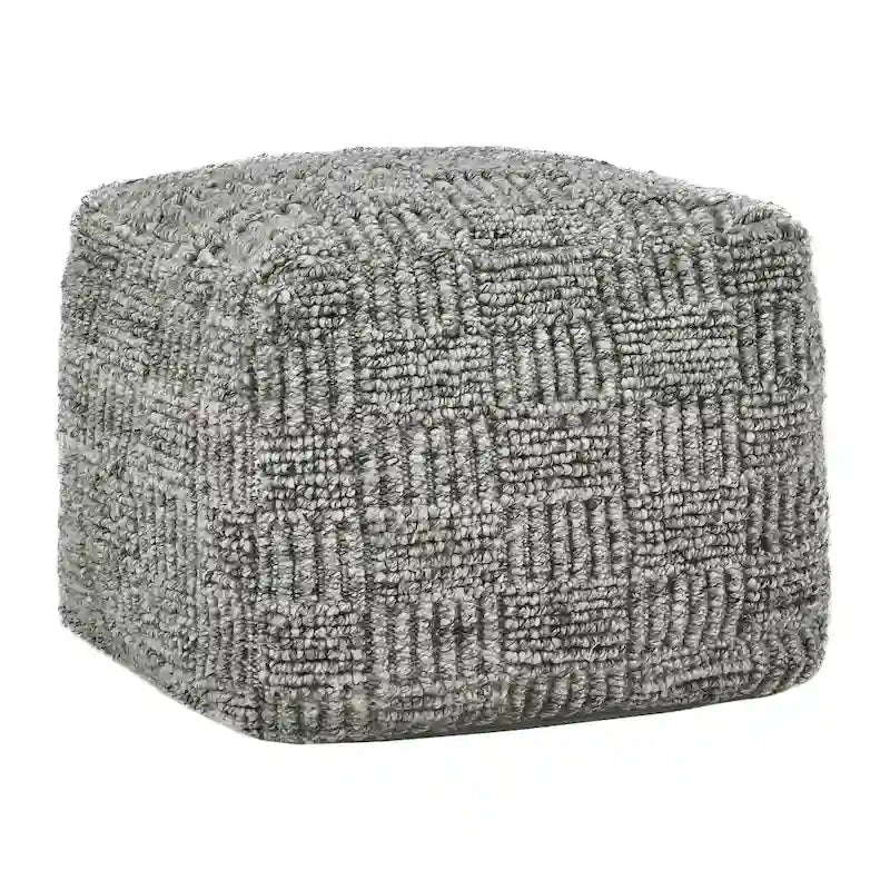 Pouf intérieur/extérieur en tissu recyclé Shades 18