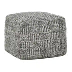 Pouf intérieur/extérieur en tissu recyclé Shades 18