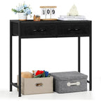 33.5 Table console étroite moderne avec tiroirs