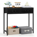 33.5 Table console étroite moderne avec tiroirs