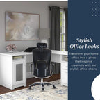 Fauteuil de bureau de direction Ergolux en cuir véritable avec support lombaire