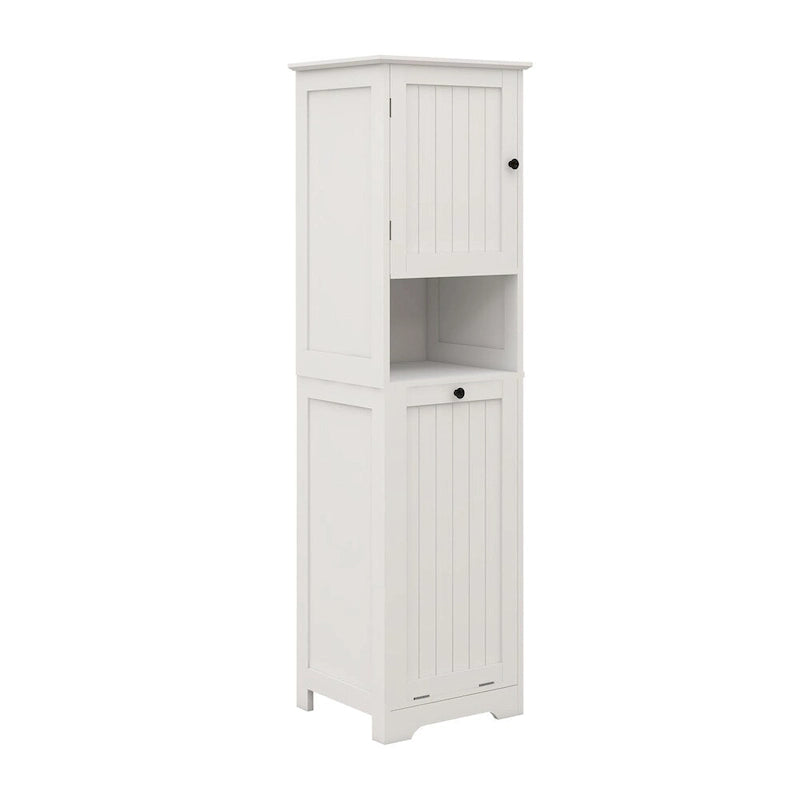 Meuble de tri de linge inclinable à une porte et un compartiment