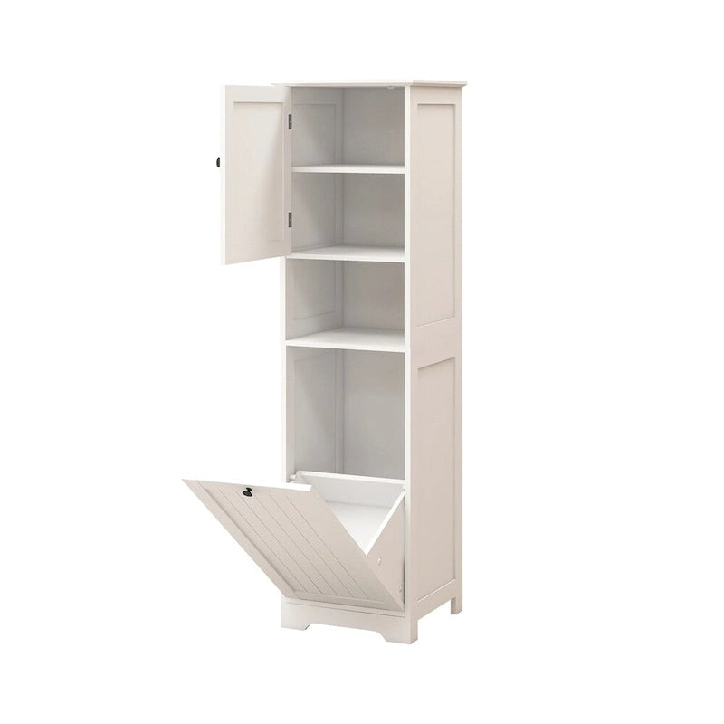Meuble de tri de linge inclinable à une porte et un compartiment