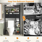 Meuble de rangement au-dessus des toilettes - 11,81P x 32,68L x 65,16H