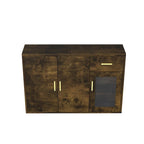 Buffet en bois moderne avec portes et tiroirs